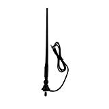 Marine étanche dipôle de canard en caoutchouc souple de voiture bateau marine FM Radio AM antenne FM Modulators pour auto Yacht ATV UTV RV tracteur, noir