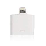 ALPEXE Chargeur Adaptateur pour Apple iPhone 4/4S (30 Pin) pour Apple iPhone 5 Blanc