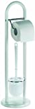 Kela 20975 set WC support papier toilette + brosse, métal mat blanc, Linda'