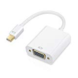 TOPELEK Thunderbolt Displayport vers VGA Plaqué d'Or Câble Adaptateur Convertisseur DP VGA pour Mac/MacBook Pro/Air/iMac Surface Pro 1/2/3