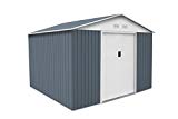 Abrí de jardin Métal Gardiun Bristol ( Gris) 7, 74 m² Ext