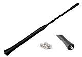 Audi Opro JECT A104 Antenne tige courte 24 cm Antenne de toit Tige 16 V filetage M5 M6 au FM – VW Golf 4 5 6 7 PASSAT POLO TOURAN Opel Corsa Astra