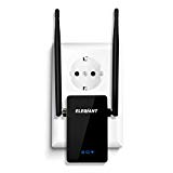 Répéteur Wifi, ELEGIANT Wifi Répétiteur 3 en 1 Mini Routeur 300Mbps Amplificateur de Signal avec Double Antennes Compatible avec Tous les Box Internet Installation Facile Idéal pour la Grande Maison