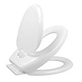 HOMFA Abattant WC avec Frein de Chute Réduction du Bruit Lunette de Toilette avec Familial Siège Reducteur Intégré pour Adultes et Enfants dans la Salle de Bain et Toilettes