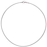 MARY JANE - Chaîne Argent Femme - Largeur 1mm - Argent 925/000 (Ras de cou / Rond)