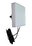Antenne 4G LTE MIMO Directionnelle 700/800/900/1800/2100/2600 Mhz LowcostMobile 2x10m noir Connectique SMA Câble LMR200 pour Huawei B525, B528, B618, E5180, E5186, B315, Asus, TP LINK, Netgear et plus