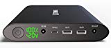 Litionite Tanker 50000mAh Power Pack Aluminium Batterie Externe avec Ecran LED - Chargeur Portable avec Double USB (Sortie 3A) et technologie de charge rapide (QUICK CHARGE 3.0) + Usb Type-C + Sortie en courant continu avec des connecteurs pour ordinateurs portables PC - Power Bank Universal et compatible pour Laptop, Macbook, Smartphone et Tablet