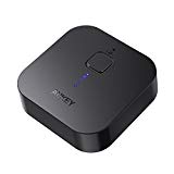 AUKEY Récepteur Bluetooth 4.1 Adaptateur Audio Sans Fil, Deux connexions, Mains Libres avec microphone intégré et sortie stéréo 3,5mm pour audio streaming maison/Kit auto voiture