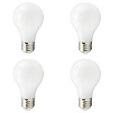Ampoules LED A19 E27, basse tension DC 12V-24V 4W, lampe à énergie solaire A60,40W Equivalent lumière traditionnelle, 400Lumen 360 degrés pour RV Camper Marine, blanc chaud 3000K, lot de 4