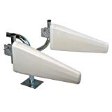 yagiwlan Antenne haut de gamme LTE LOG avec câble d'antenne twin de 10 m antenne directionnelle LTE MIMO pour augmentation du signal LTE compatible avec les télécom speedsport LTE & LTE II, Vodafone B1000 & B2000 EasyBox 904, Vodafone LTE-Moem, LTE-Turbobox LF FM300, router O2 LTE, Huawei B390, B593, DD800... 800, 1800 & 2600 MHz 20 dBi