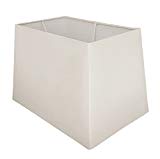 Abat-jour pour lampe de table rectangulaire blanc 38 cm