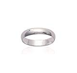 Bague Argent 925/000 - Alliance Mixte Homme Femme Largeur 4mm