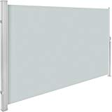 TecTake Auvent Store Latéral Brise-Vue abri Soleil Aluminium Rétractable Logement et Soutien Post entièrement en Aluminium - diverses Couleurs et Tailles au Choix - (Gris | 200x300cm | no. 401530)