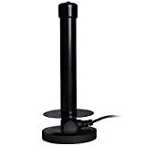 August DTA250 Antenne TV TNT HD – Antenne Portable Intérieure/Extérieure pour Récepteur TV USB / Télévision Numérique / Radio DAB – Avec Embase Magnétique - Compatible DAB/DVB-T/DVB-T2 MPEG4 (H.264)