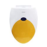 Exerz PP-052 18' Siège de toilette avec siège d'enfant intégré Pot pour enfants/Abattant de toilette/WC/charnières stables/facile à monter/salle de bain Toilettes (Jaune)