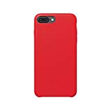 AmazonBasics Coque de protection fine en PU pour iPhone 7 Plus, Rouge