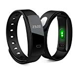 ANSCIO Fitness tracker moniteur de fréquence cardiaque tracker moniteur de sommeil Smart Watch pour iPhone Samsung et autres smartphones Android ou iOS pour adultes enfants