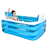 Pour Deux Personnes Baignoire Gonflable Adulte Portable, Baignoire Confortable Pliable, Épaissir Spa De Qualité Spa Baignoires De Baignade Piscines Gonflables- PVC Épais 220Litre