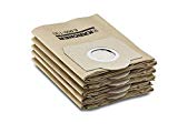 Kärcher Sachet filtre papier accessoire pour les aspirateurs multifonctions eau et poussières WD 3, WD 3300 M, WD 3500 P,A 2204, A 2254 Me, A 2504, A 2554 Me, A 2604, A 2654 Me, A 2656 X+, A 2674 PT+, A 2251 et A 2901