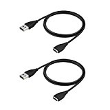 Lot de 2 Fitbit Surge Chargeur, BeneStellar Remplacement USB Câble de Chargement pour Fitbit Surge Bracelet (Noir + Noir)