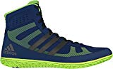 Assistant Mat Adidas Wrestling Chaussures Navy / argent / vert lime Taille 12