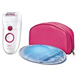 Braun Silk-épil 5 Power 5185 Épilateur Électrique Femme; 3 Accessoires Massage; Gant Refroidissant et Pochette Rose