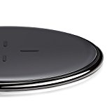 Chargeur sans Fil, ESR 5W Chargeur à Induction Rapide Station de Rechargement sans Fil Qi [Alliage de Zinc] [Ultra fin] [Garantie à Vie] 5W pour iPhone X / iPhone 8 / iPhone 8 Plus, [Charge Rapide] [Fast Charge] 10W pour Samsung Galaxy S9 / S9+ / Note 8 / S8 / S8+ / S7 / S7 Edge (sans adaptateur secteur), Noir