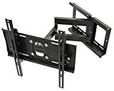 RICOO R23 Support TV Mural orientable inclinable Meuble de téléviseurs suspendu PC Plasma Smart OLED incurvé fixation murale télé LED LCD 3D 4K max VESA 400x400 universel toutes marques de televiseur