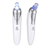 Aspirateur Point Noir, ISASSY Extracteur Point Noir Electrique Avec Base Rechargeable Blackhead Remover Appareil Beaute Visage Innovant Nettoyer Les Comedon/Acné/Sébum Avec 4 Têtes Remplaçables