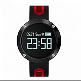 Bracelet Cardio Tracker d'Activité Smart Bracelet,écran tactile capacitif,Cardiofréquencemètres,Moniteur de sommeil,d'Activité Fitness,calcul de distances,avec Caméra/surveillance du sommeil/analyse podomètre pour Android et iOS