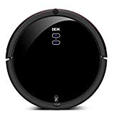 Deik Robot Aspirateur, 3 en 1 Robot Aspirateur puissant 1200Pa, 30W avec bac à poussière 0.9L, filtre 3D HEPA et brosse électrique, convient pour les poils d'animaux, les planchers de bois