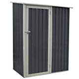 Abri de jardin en métal 1.3 m² gris