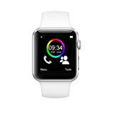 Montre Connectée Smartphone Android, Apple iOS et Windows Bluetooth 4.0 montre intelligente avec Support carte SIM carte SD et fonctions Fitness Tracker - Blanc Pur