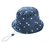 EOZY Chapeau de Soleil Plage Anti-UV Solaire pour Bébé/Enfant Outdoor Coton Bleu 1 3-5 Mois