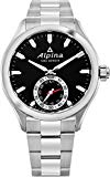 Alpina Horological Smartwatch montre de fitness pour homme – 44 mm Noir Face Swiss montre à quartz à 2 ans de vie de la batterie de course – en acier inoxydable résistant à l'eau moniteur de sommeil suivi d'activité montre Al-285bs5aq6b