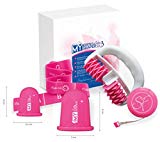 My Body et Cellu Shaper Set3 Minceur Anti Cellulite avec son Roller, ses Ventouses 5,5cm & 7cm et sa Bande Elastique dans un joli Coffret. Pink