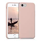 kwmobile Housse de protection en silicone pour Apple iPhone 7/8 - Housse TPU en caoutchouch - housse en or rosé mat