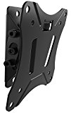 RICOO Support TV mural inclinable F0611 ecran PC ordinateur Meuble Suspendu non articulé Orientable fixe 3D OLED LED LCD Plasma incurvé fixation murale max VESA 100x100 universel pour televiseur