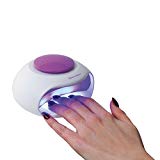 Séchoir à ongles avec ventilateur électrique Violet 3 ampoules LED Nail Dryer Appareil de séchage (Vernis à ongles Sèche-linge à air, blanc)
