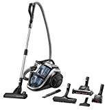 Rowenta RO8366EA Aspirateur sans Sac Silence Force Multi-Cyclonic Animal Care Pro 4A+AAA Silencieux 68dB Accessoires Spéciaux Poils d’Animaux et Voiture 750W Bleu et Noir