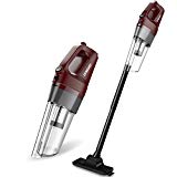 Aspirateur Balai sans Fil sans Sac, ONEDAY 6 en 1 35min Max Aspiration Cyclonique Sec Rechargeable Rapide 4.5kPa Silencieux 4000mAh Batterie Li-ion pour Maison Voiture Poils d'Animaux etc Rouge 0,5L