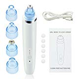 EVELTEK 4-En-1 Nettoyant les Points Noirs Électronique Rechargeable Pore Cleaner Extracteur Blackhead Remover, Aspirateur Éliminer l'Acné, Retirer les Blackhead avec 3 niveaux de puissance, 4 embouts d'aspiration