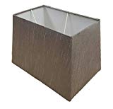 33 cm 38,1 cm 43,2 cm Abat-jour rectangulaire lampe de table gris, 17' Table Lamp Shade