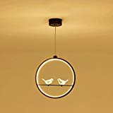 Personnalité créatrice rustique Lustres MODERN Restaurant Salle à manger minimaliste feux Feux d'allée du Corridor Lampes feux restaurant Véranda Balcon unique lampe SMD LED entrée dans le couloir trois-couleur Light 19W ( Couleur : noir )
