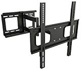 RICOO Support TV Mural orientable inclinable S2544 Meuble de téléviseurs suspendu PC Plasma OLED incurvé fixation murale Smart télé LED LCD 4K max VESA 400x400 universel toutes marques de televiseur