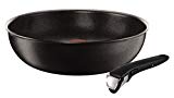 Tefal L6501903 Ingenio Expertise Poêle Wok + 1 poignée Aluminium Noir 28 cm