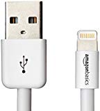 AmazonBasics Câble Lightning vers USB Certifié Apple Blanc 0,9 m