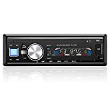 YOHOOLYO Autoradio Bluetooth Poste Radio Voiture Auto Radio Support USB MP3 TF MM AUX Téléphone FM Stéréo HI-FI Télécommande avec LCD Écran