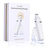 SUNMAY Rechargeable Appareil Massage des Yeux, Appareil Anti-rides Anti-âge Anion Chauffant 42℃ avec Sonique Vibration à Haute Fréquence élimine les Rides Cernes et Poches (Avec l'enseignement en français)