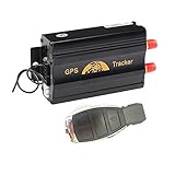MUXAN GPS Tracker GSM GPRS GPS Localisateur antivol Surveillance positionnement Alarme d'urgence en Temps réel Traceur gps pour Voiture véhicule TK103B